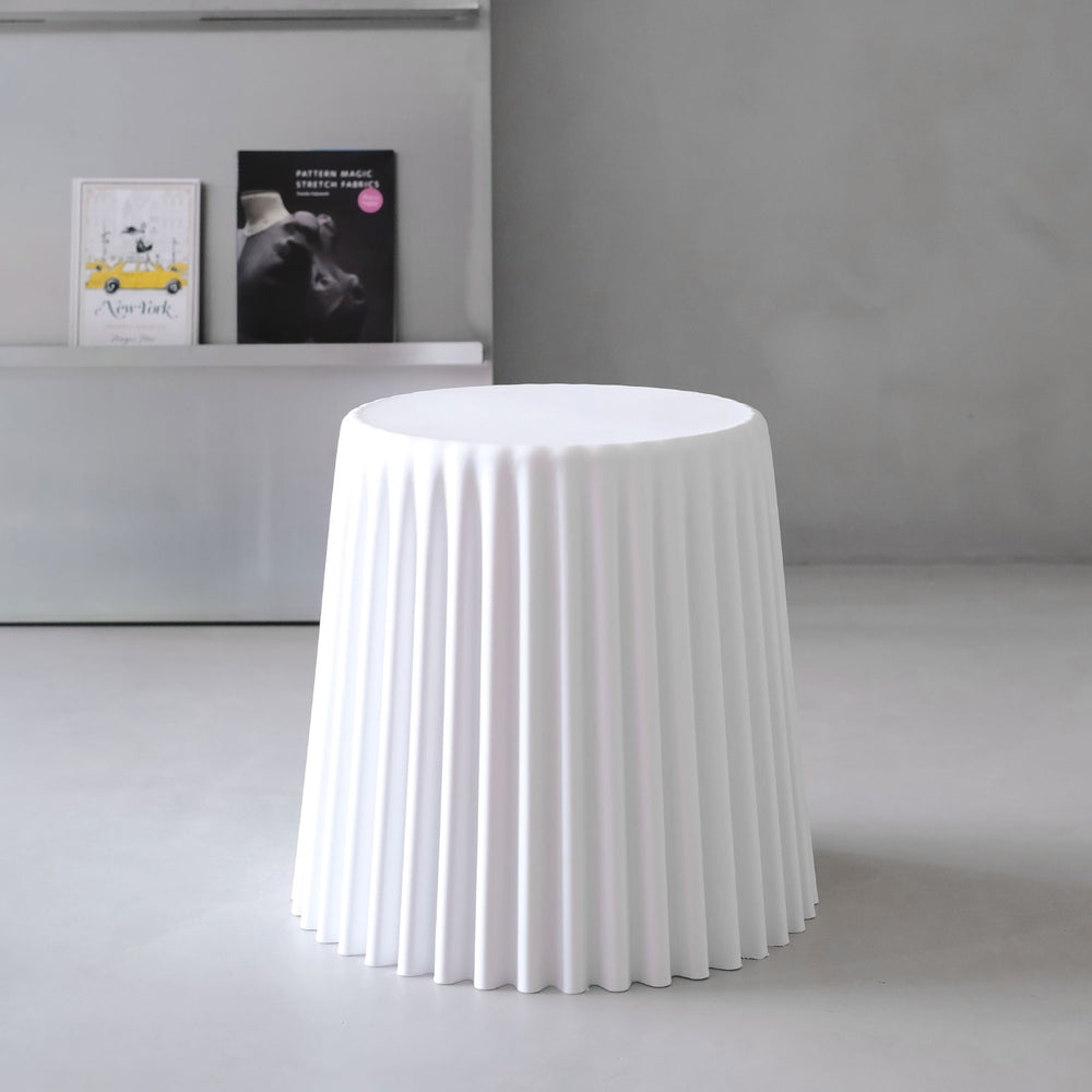 Set of 4 Cupcake Bar Stools Stackable Foot Stool White by Artiss
