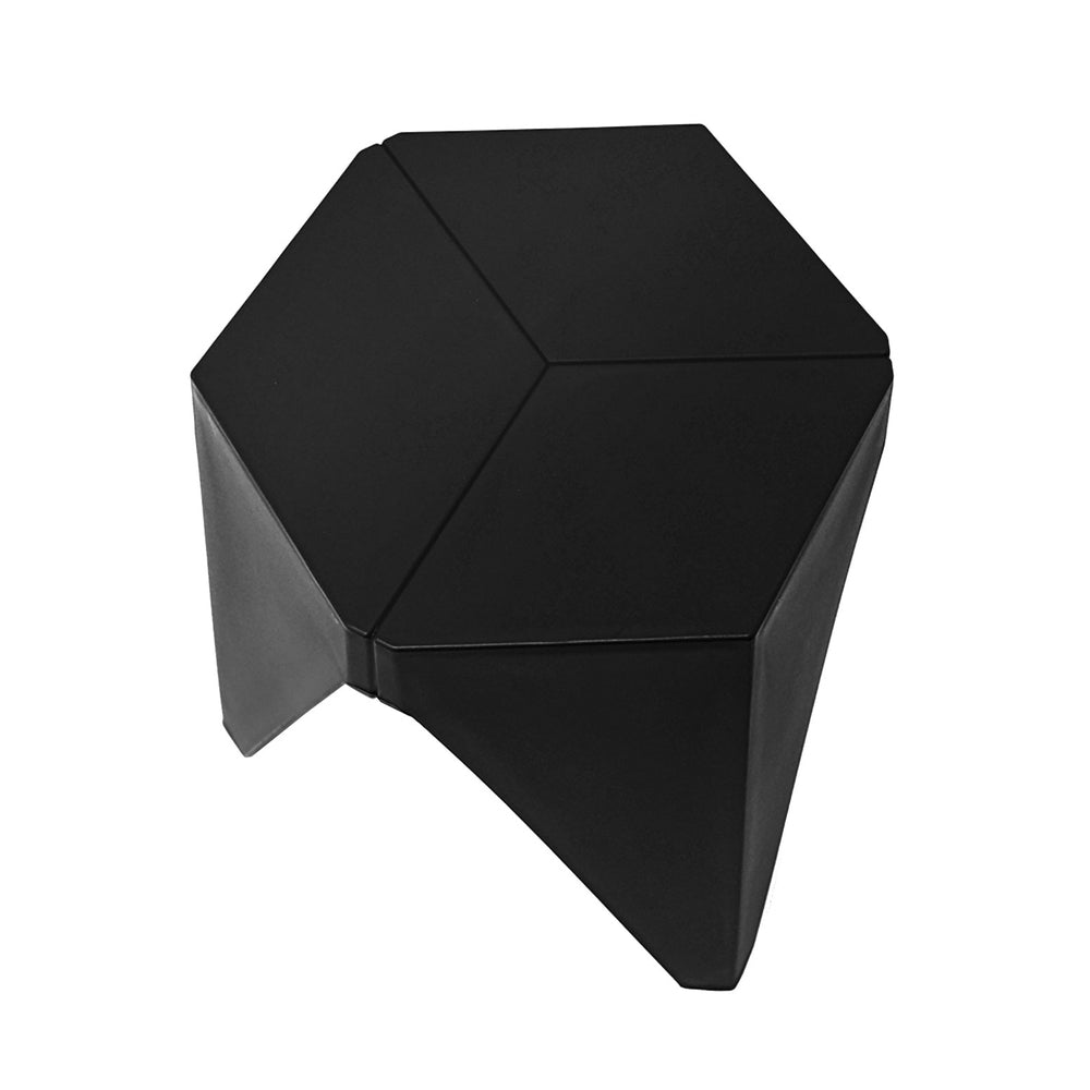 4PC Puzzle Stool Plastic Bar Stools Stackable Black by Artiss