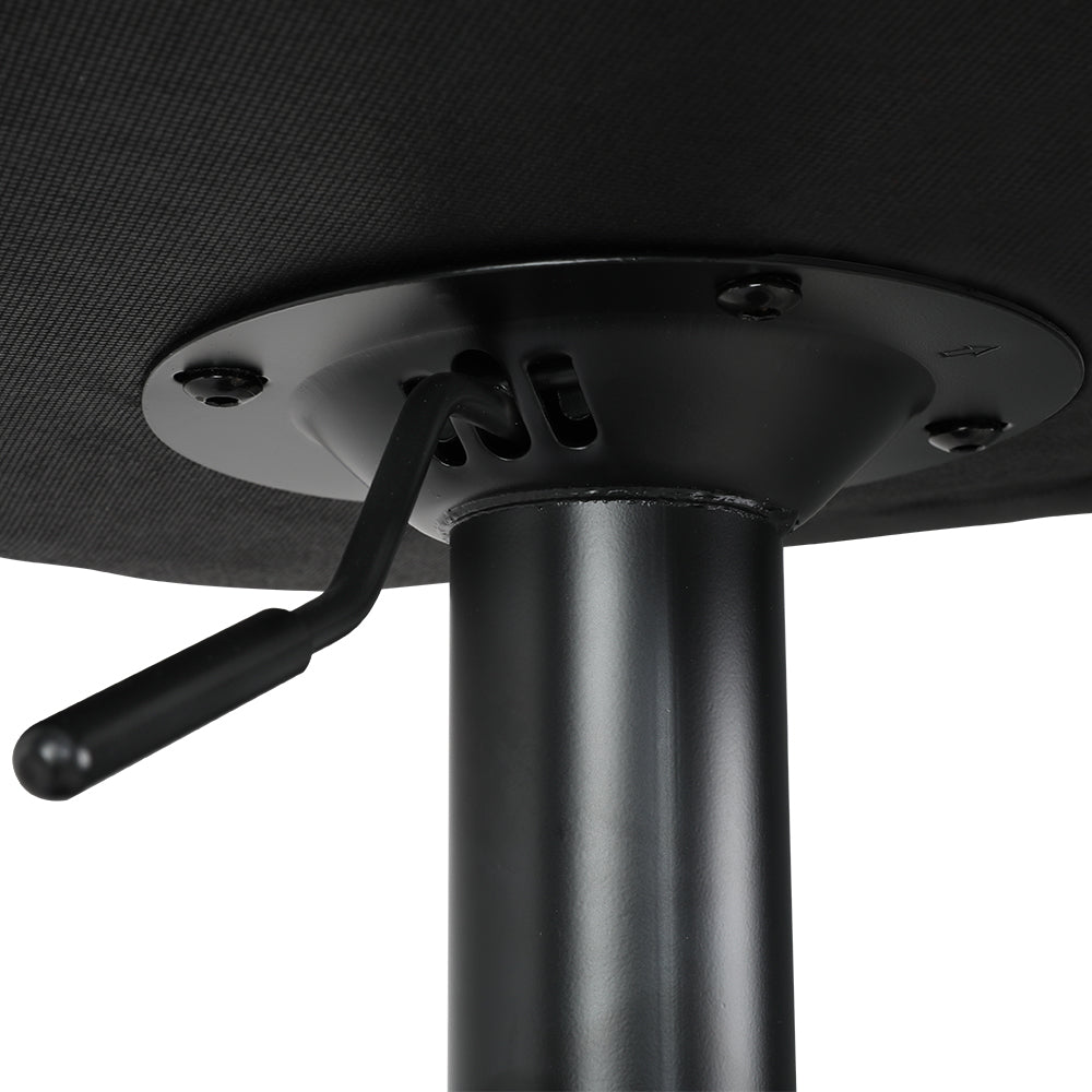 2x Bar Stools Kitchen Swivel Bar Stool Gas Lift Chairs Barstools Black by Artiss
