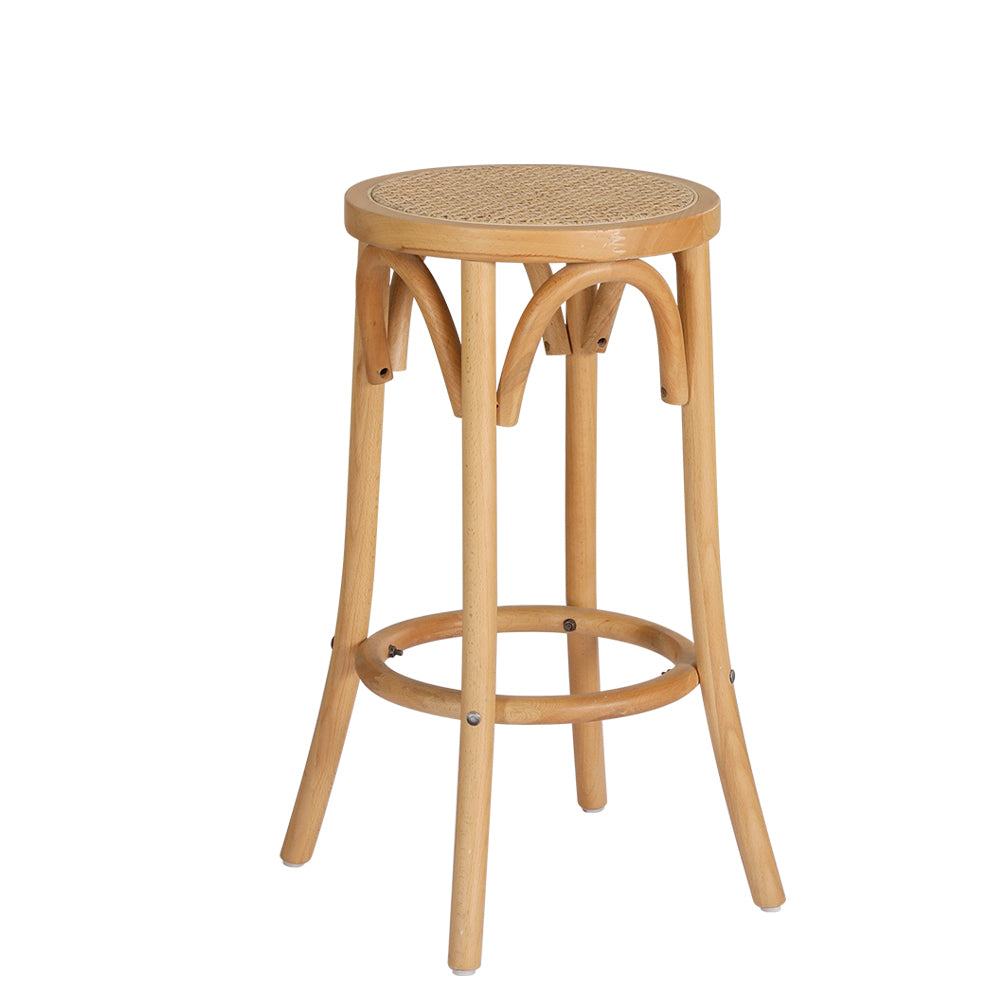 Bar Stool Rattan Seat Wooden by Artiss