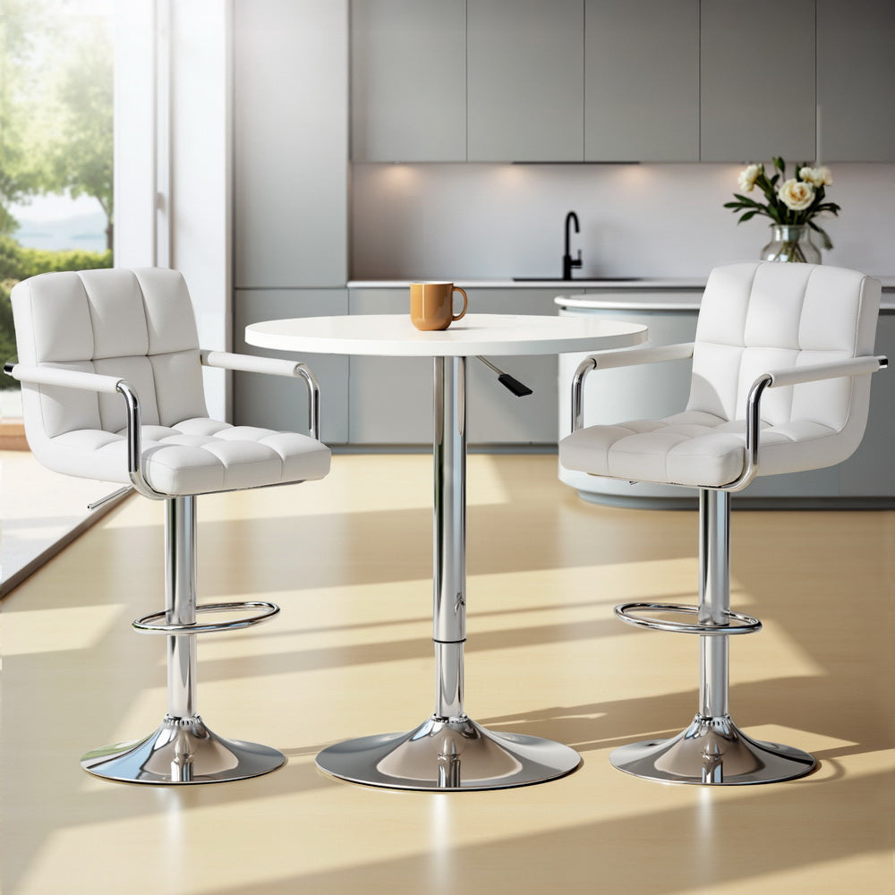 Bar Table and Stools Set Dining Desk Kitchen Chairs Cafe Pub By Artiss
