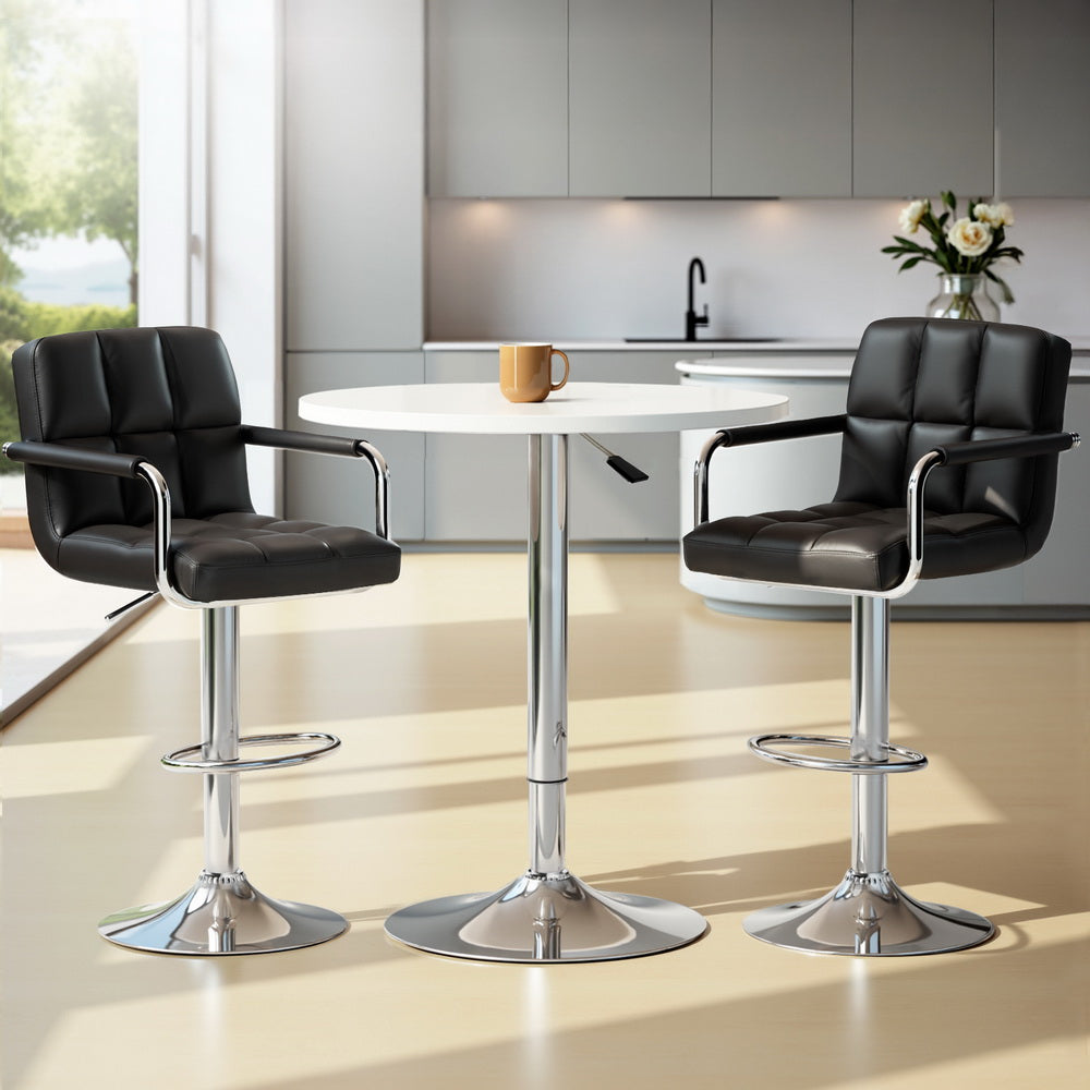 Bar Table and Stools Set Dining Desk Kitchen Chairs Cafe Pub By Artiss