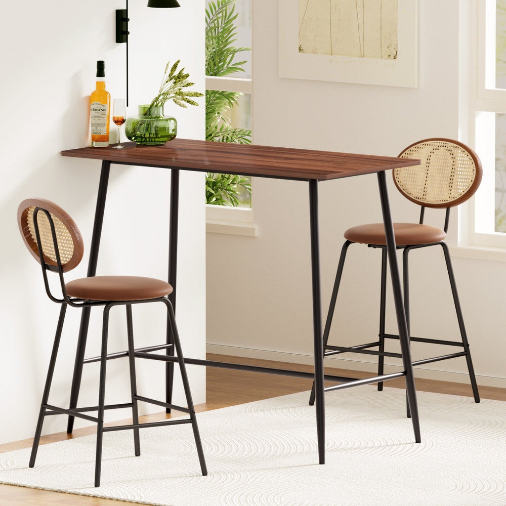 Bar Table Stools Set Dining Desk Industrial Kitchen Chairs Cafe Pub By Artiss