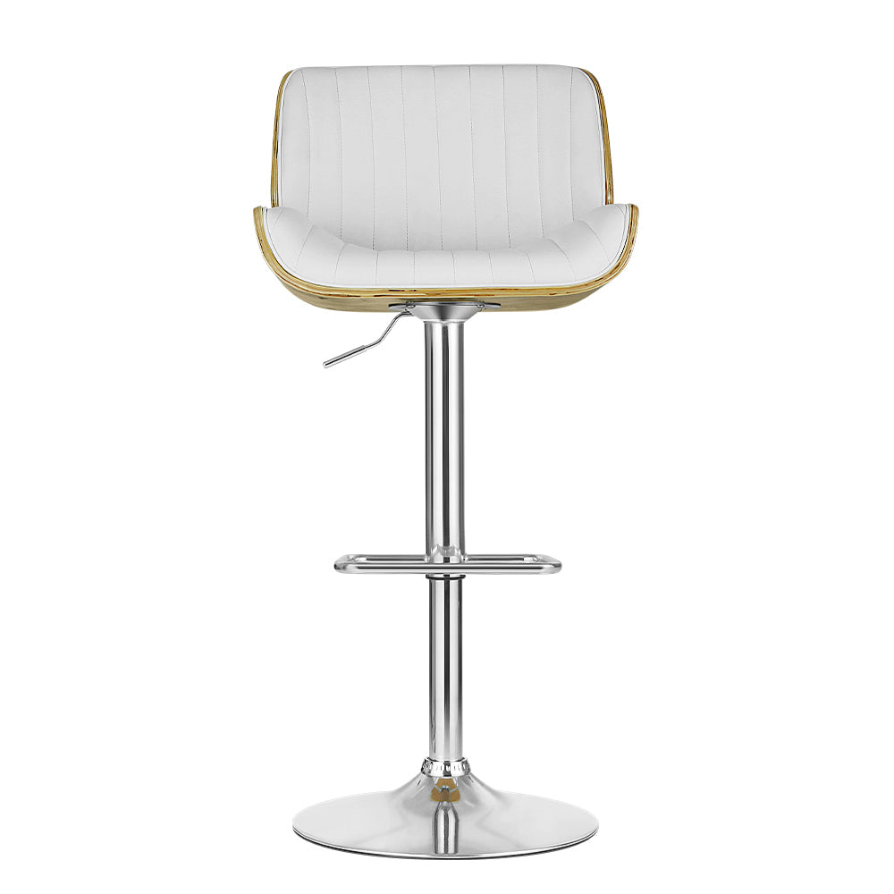 Bar Stools Swivel Leather Chairs Wooden By Artiss