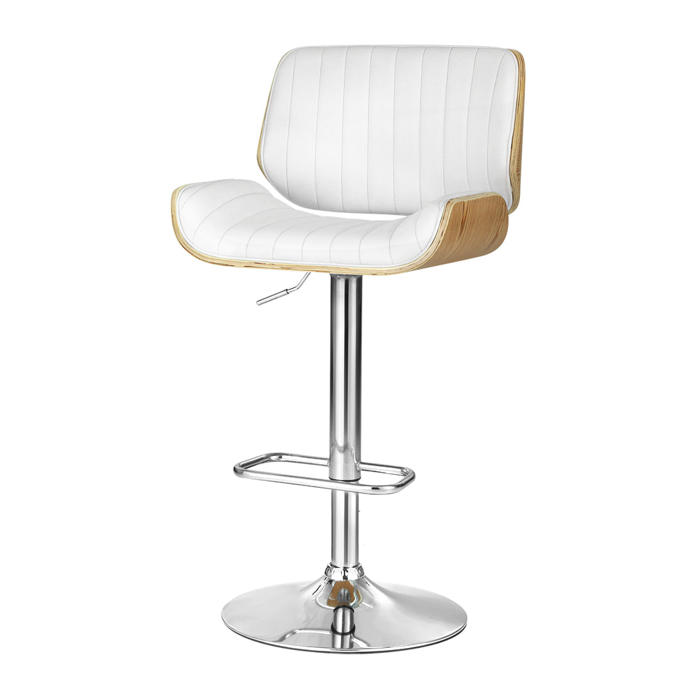 Bar Stools Swivel Leather Chairs Wooden By Artiss