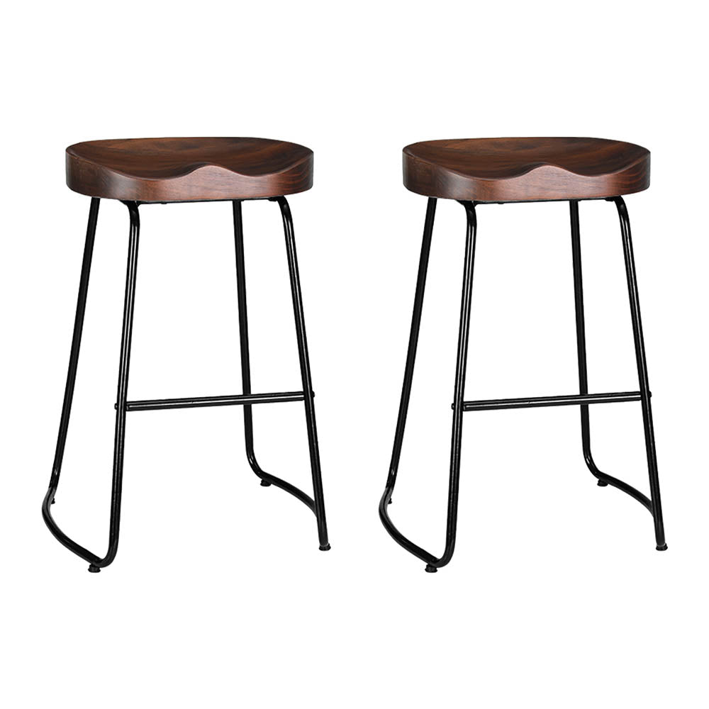 2x Bar Stools Tractor Seat 65cm By Artiss