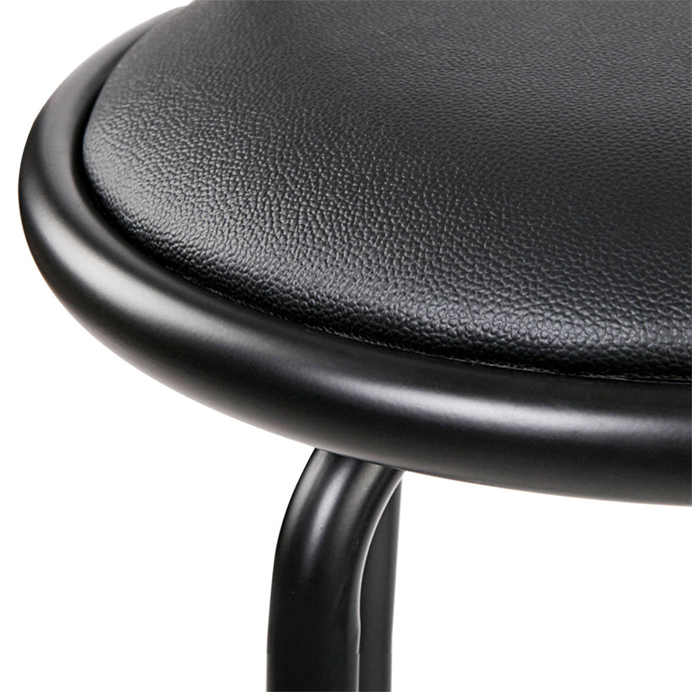 2x Bar Stools Swivel Leather Padded Metal by Artiss