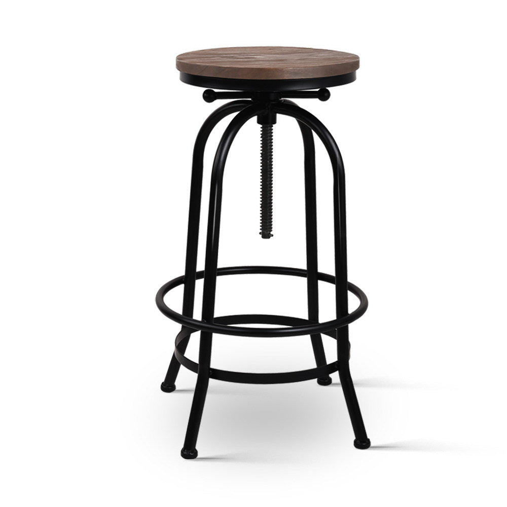 Bar Stools Adjustable Wood Chairs By Artiss