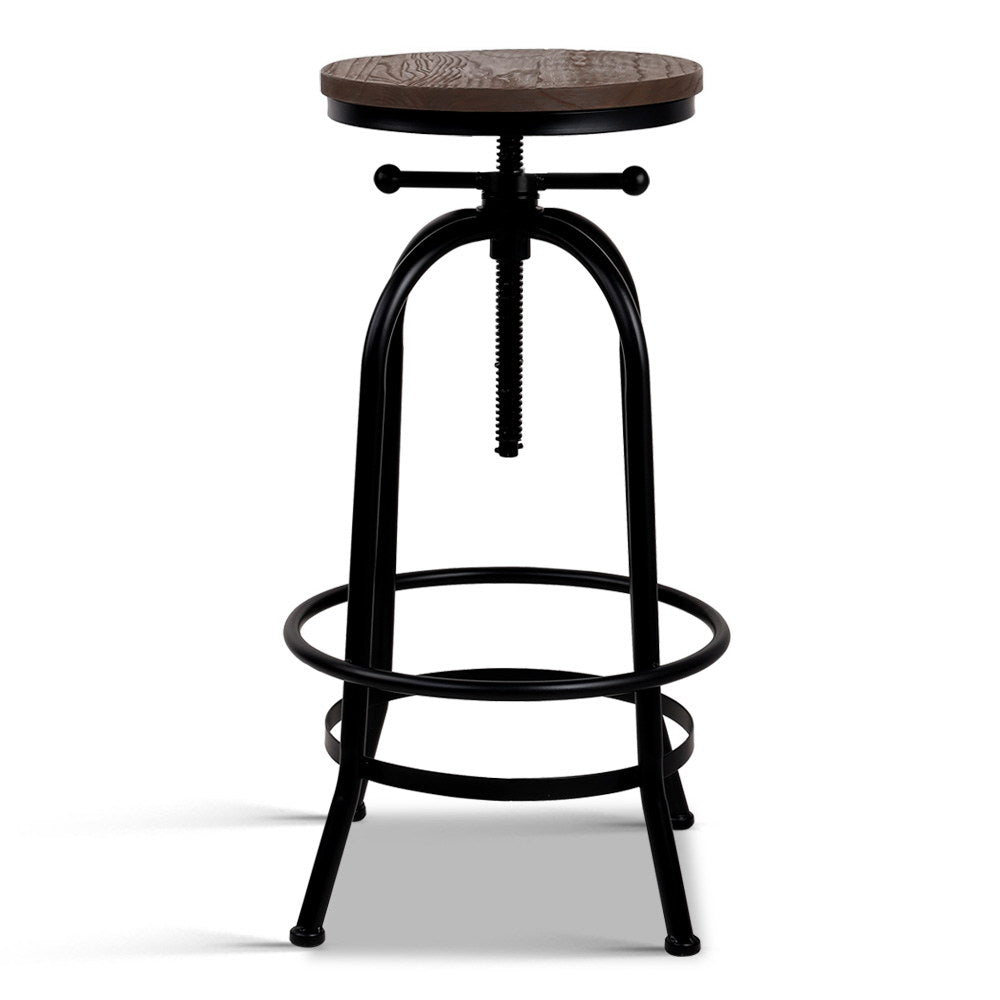 Bar Stools Adjustable Wood Chairs By Artiss