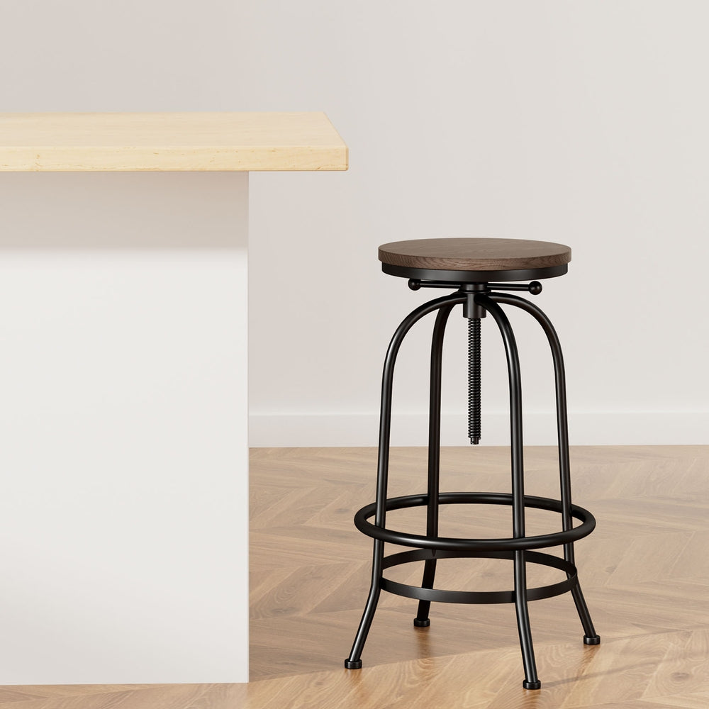 Bar Stools Adjustable Wood Chairs By Artiss
