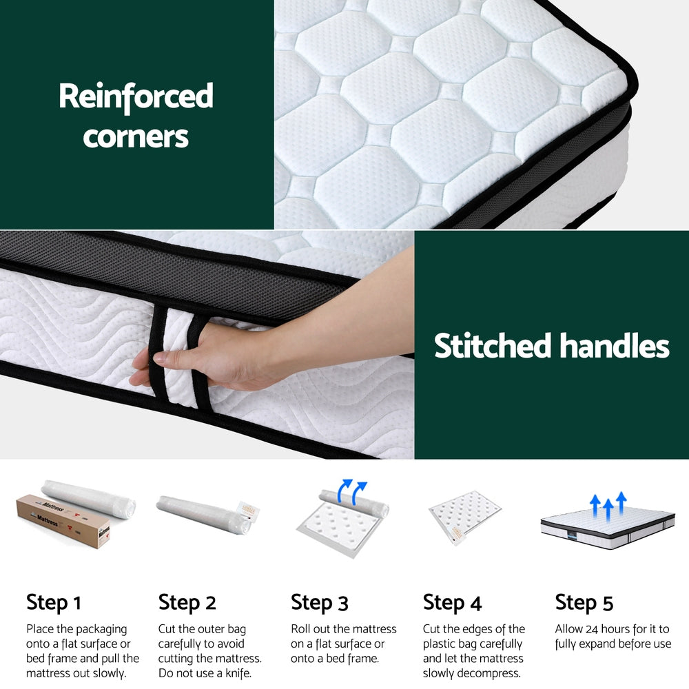 Queen Mattress Cool Gel Foam 25cm by Giselle Bedding