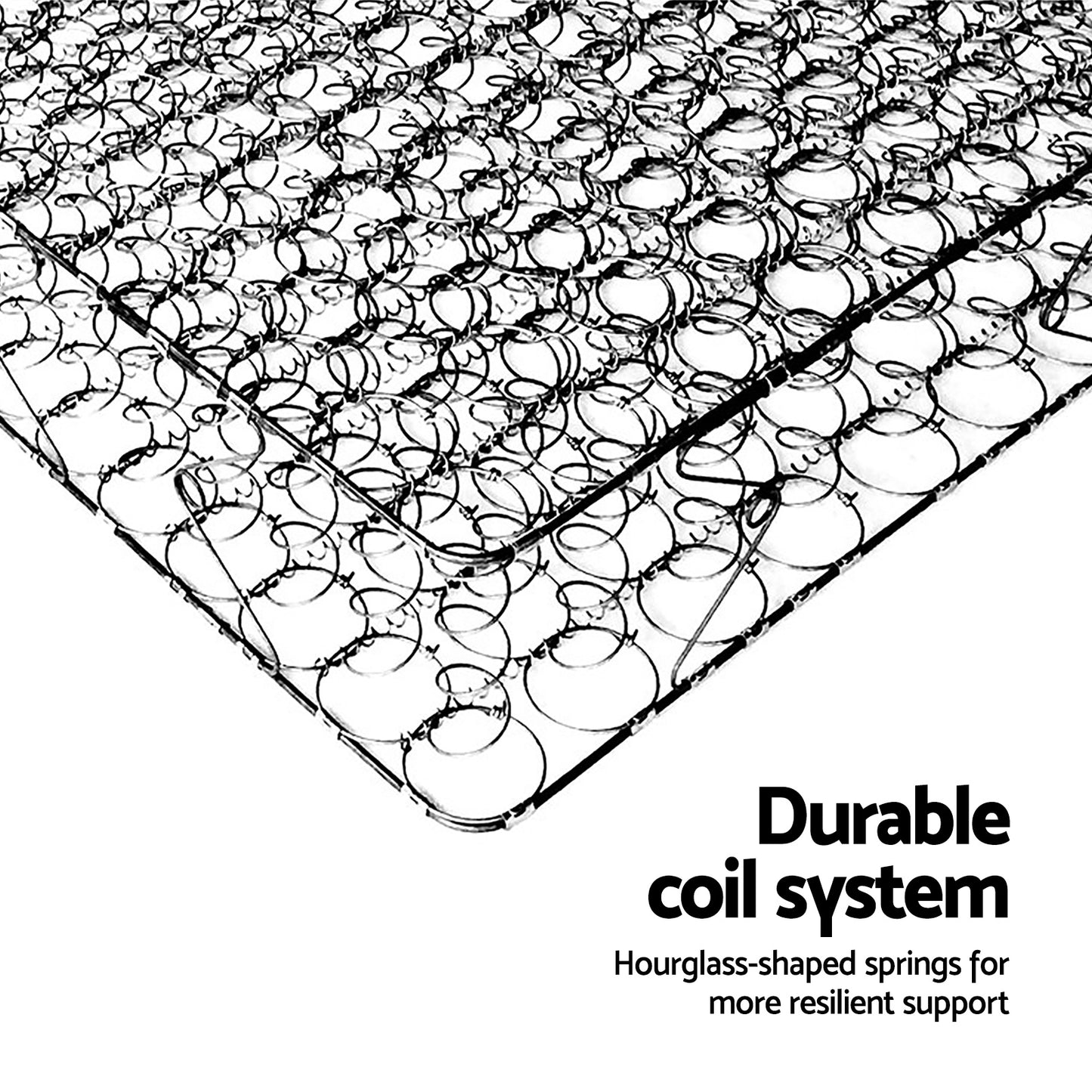 Giselle Bedding 16cm Mattress Medium Firm King Single