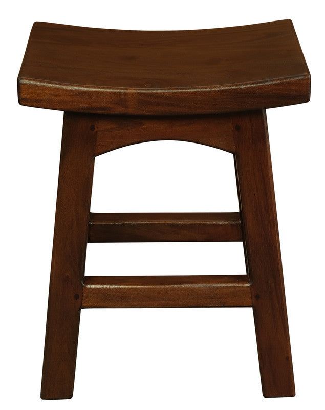 Tokyo Solid Mahogan Timber Wooden Footstool (Mahogany)