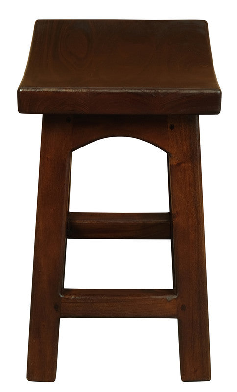 Tokyo Solid Mahogan Timber Wooden Footstool (Mahogany)