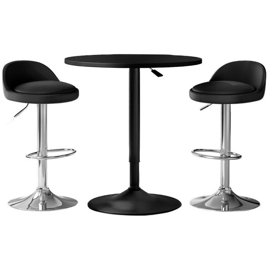 Bar Table and Stools Set Dining Desk Kitchen Chairs Cafe Pub By Artiss