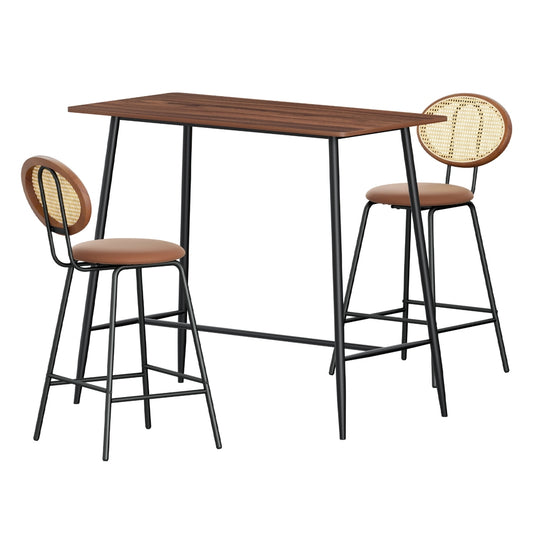Bar Table Stools Set Dining Desk Industrial Kitchen Chairs Cafe Pub By Artiss