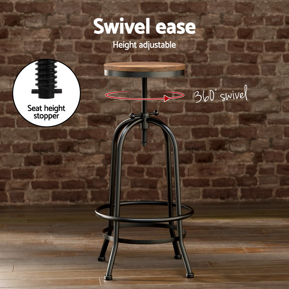 Bar Table Stools Set Dining Desk Industrial Kitchen Chairs Cafe Pub By Artiss