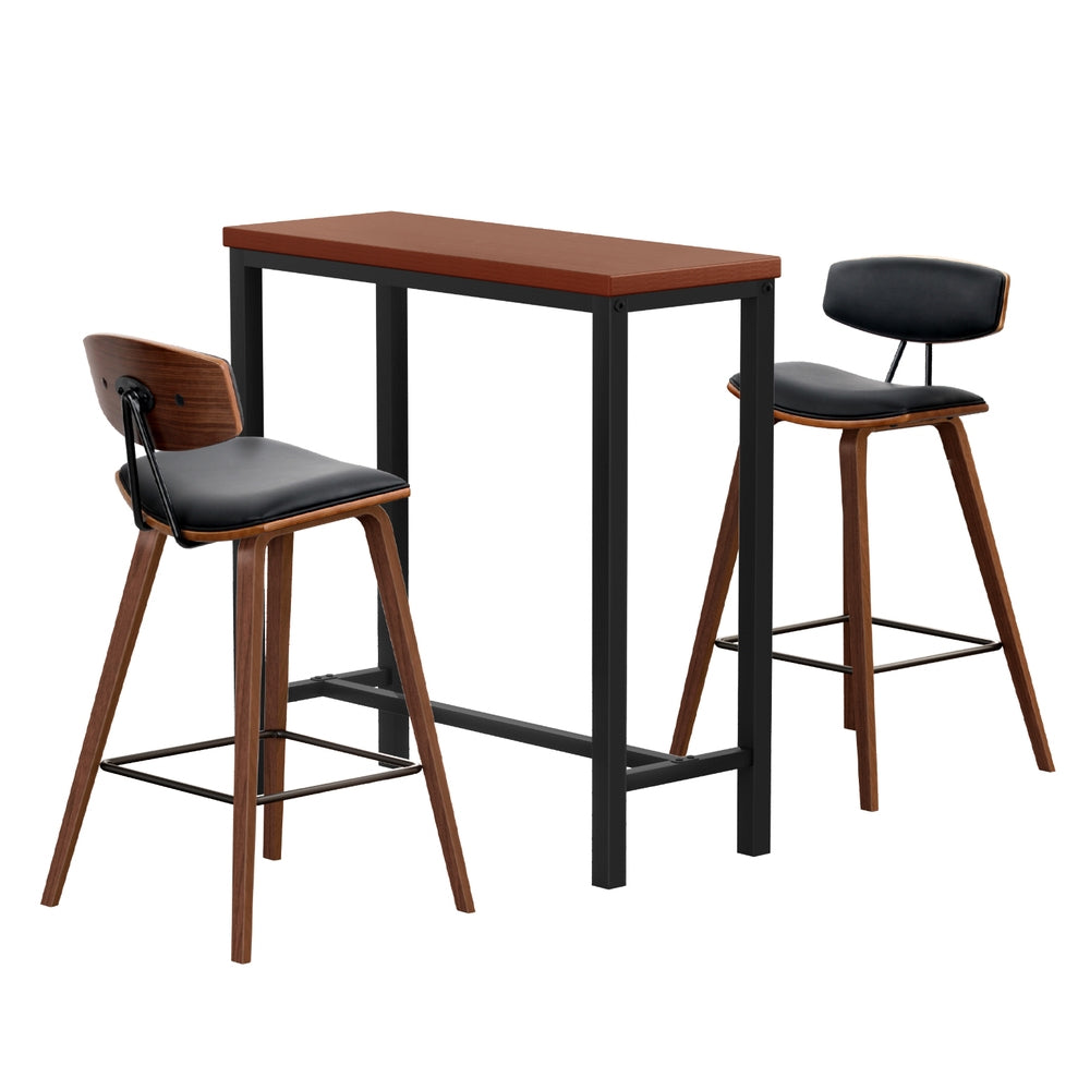 Bar Table and Stools Set Dining Desk Kitchen Chairs Cafe Pub By Artiss