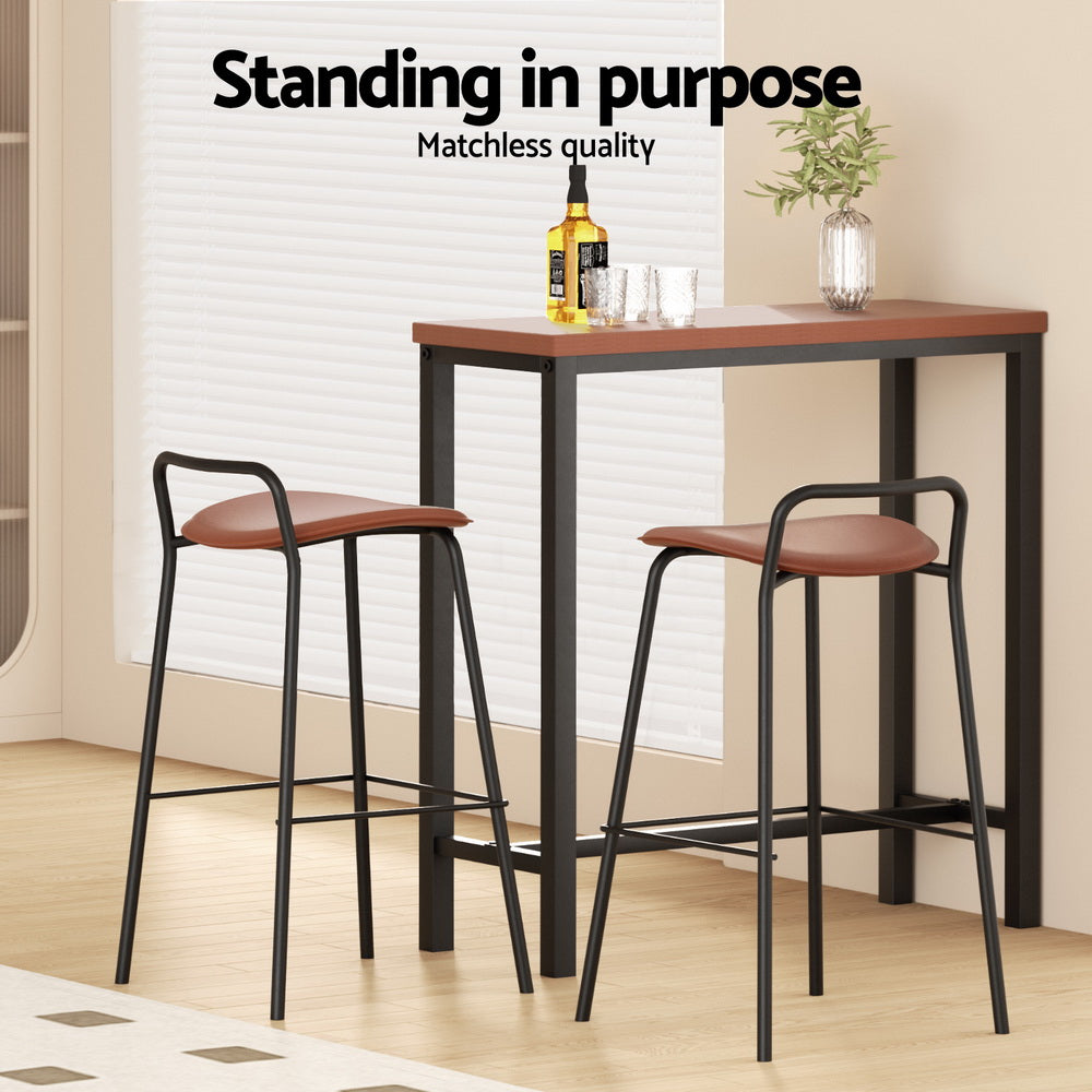 Bar Table and Stools Set Dining Desk Kitchen Chairs Cafe Pub By Artiss