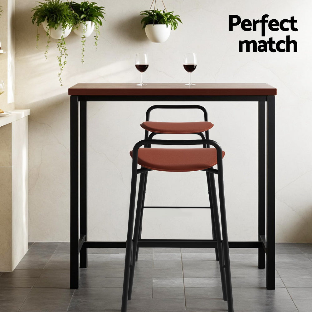 Bar Table and Stools Set Dining Desk Kitchen Chairs Cafe Pub By Artiss