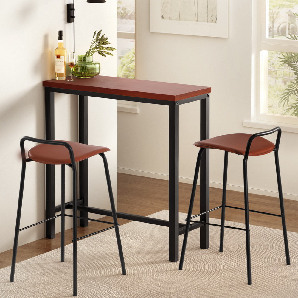 Bar Table and Stools Set Dining Desk Kitchen Chairs Cafe Pub By Artiss