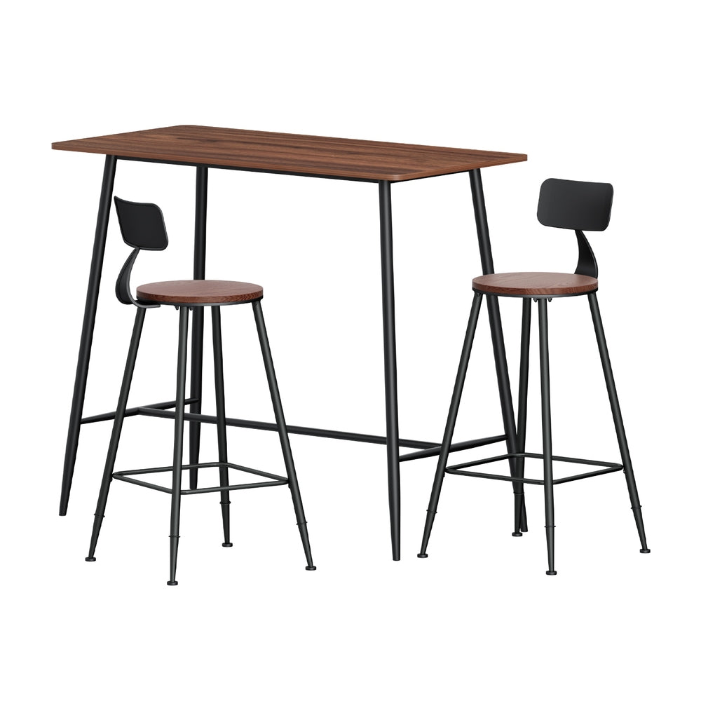 Bar Table and Stools Set Dining Desk Kitchen Chairs Cafe Pub By Artiss