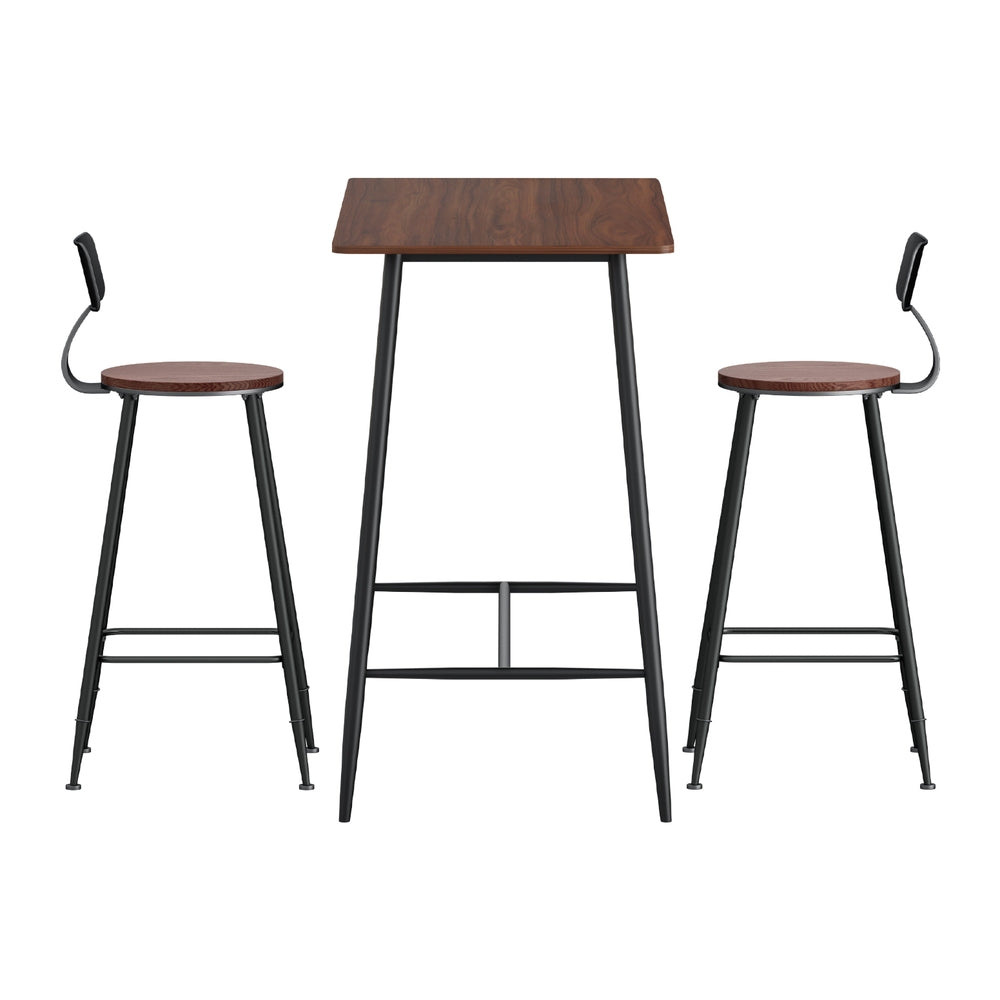 Bar Table and Stools Set Dining Desk Kitchen Chairs Cafe Pub By Artiss