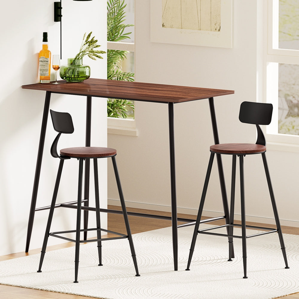 Bar Table and Stools Set Dining Desk Kitchen Chairs Cafe Pub By Artiss