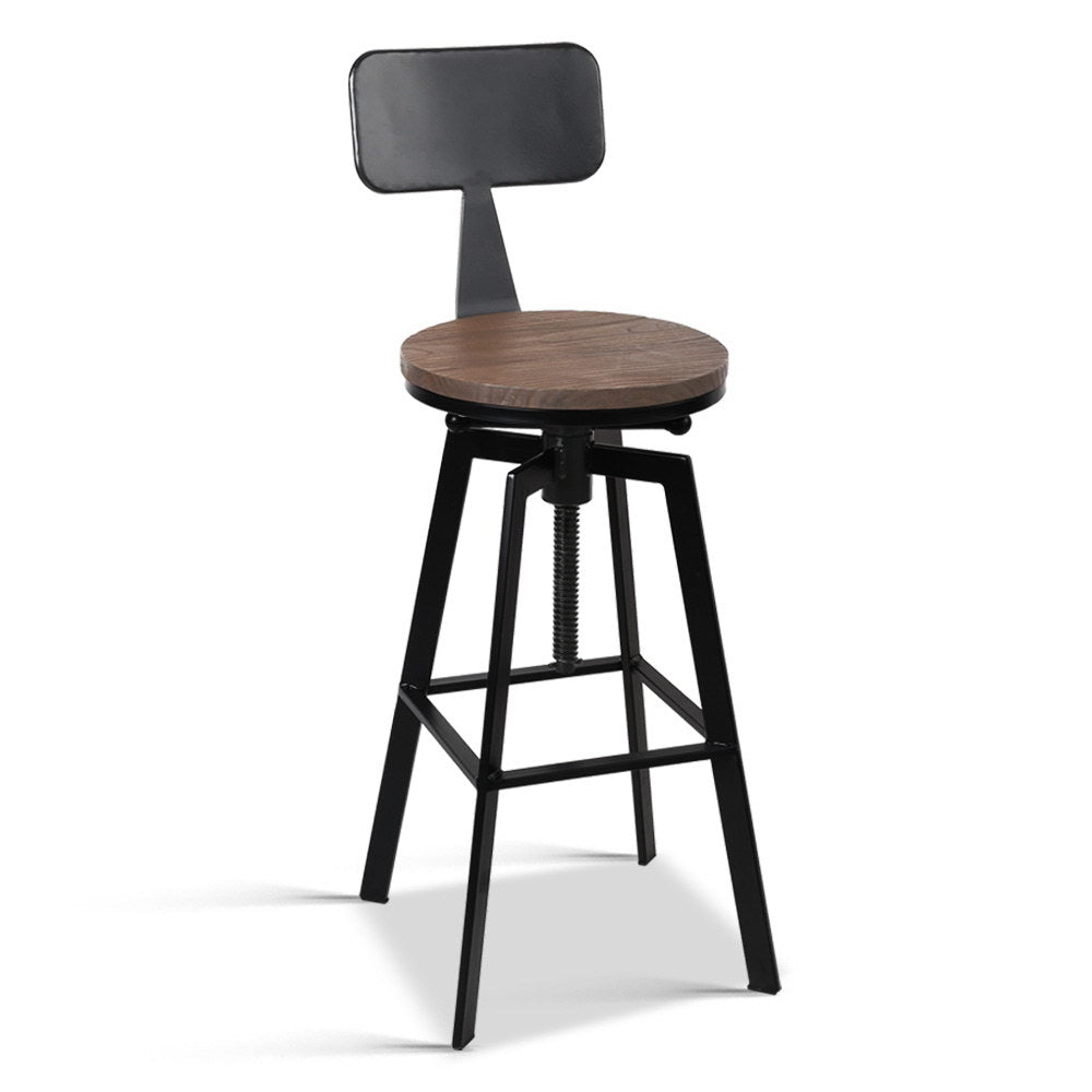 Bar Stools Kitchen Counter Chairs Vintage Metal Chairs By Artiss