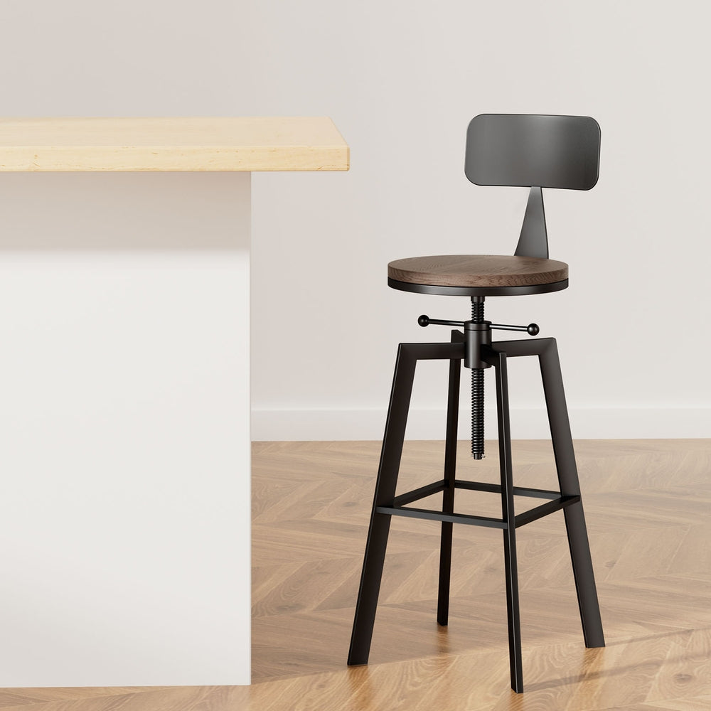 Bar Stools Kitchen Counter Chairs Vintage Metal Chairs By Artiss