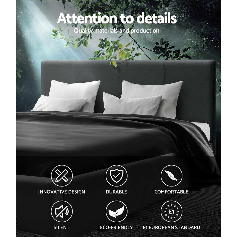 Queen Bed Frame Size Charcoal NEO by Artiss