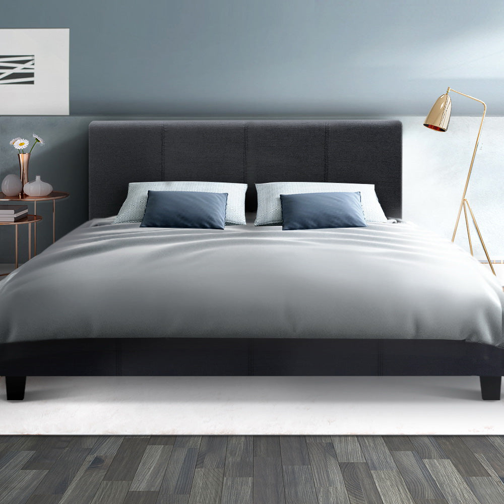 Queen Bed Frame Size Charcoal NEO by Artiss