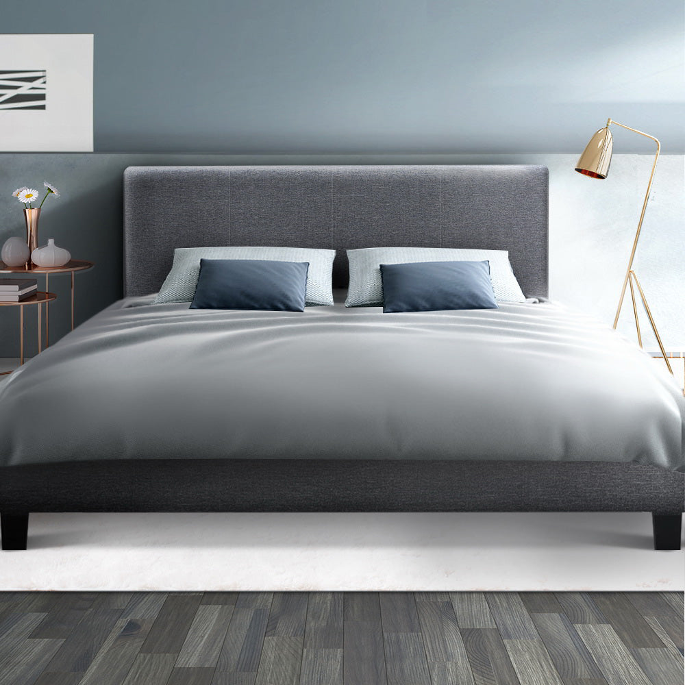 Queen Bed Frame Size Grey NEO by Artiss
