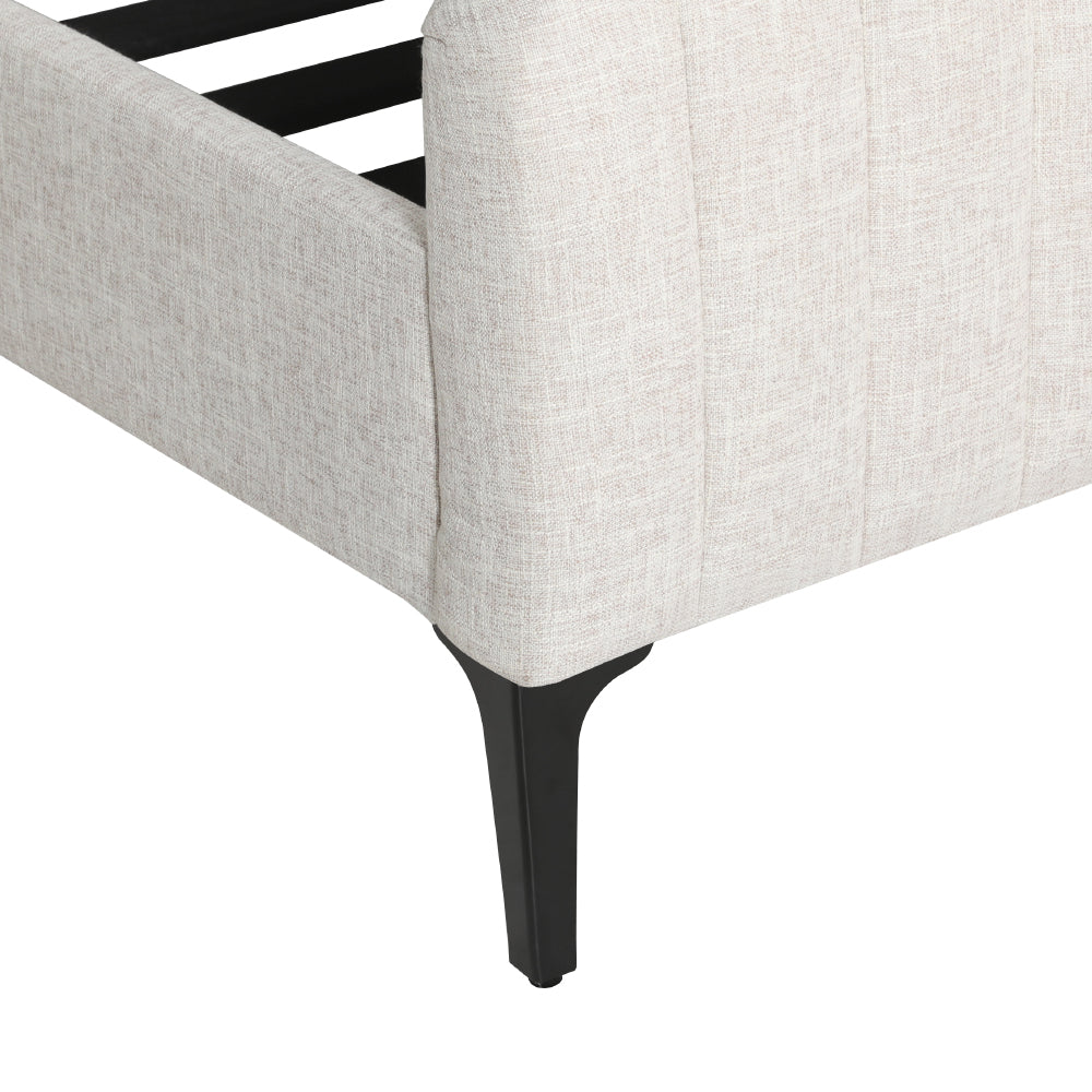 Bed Frame Queen Size Beige AMMY by Artiss