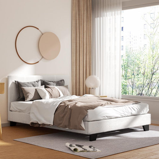 Bed Frame Double Size Boucle NEO By Artiss