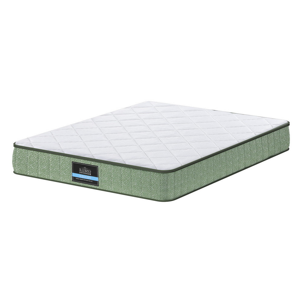 Queen25cm Memory Foam Mattress Dual Layer Zipper Cover Cool Charcoal Foam Mattresses by Giselle Bedding