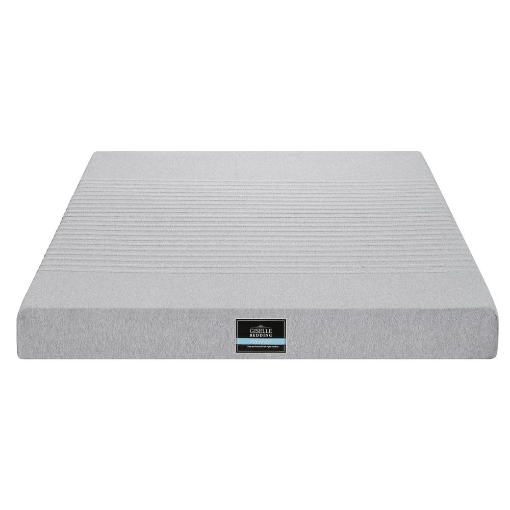 Cool Gel  Queen Memory Foam Mattress Charcoal 7-Zone Washable Bamboo Cover 15cm by Giselle Bedding