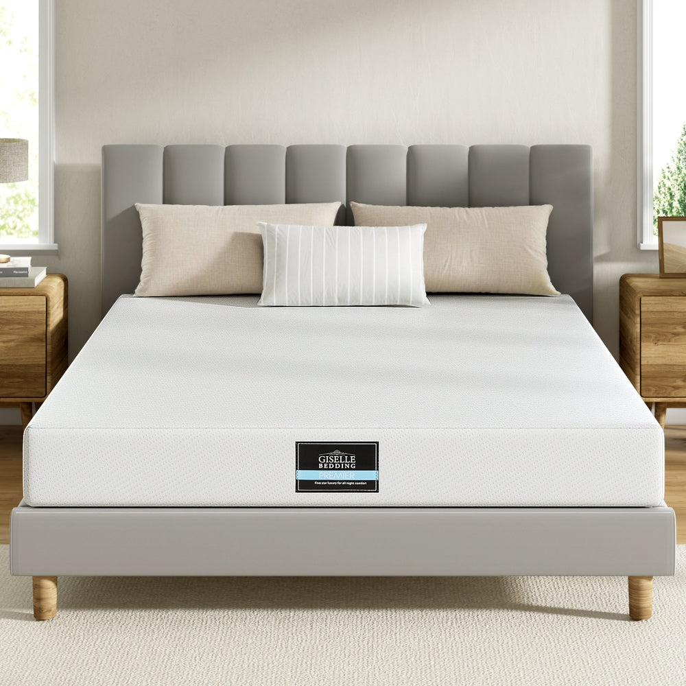 Queen 20cm Memory Foam Mattress Tea by Giselle Bedding