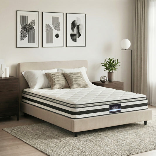 Queen 21cm Mattress Pillow Top by Giselle Bedding