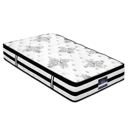 Bedding 34cm Mattress Euro Top Pocket Spring King Single Giselle