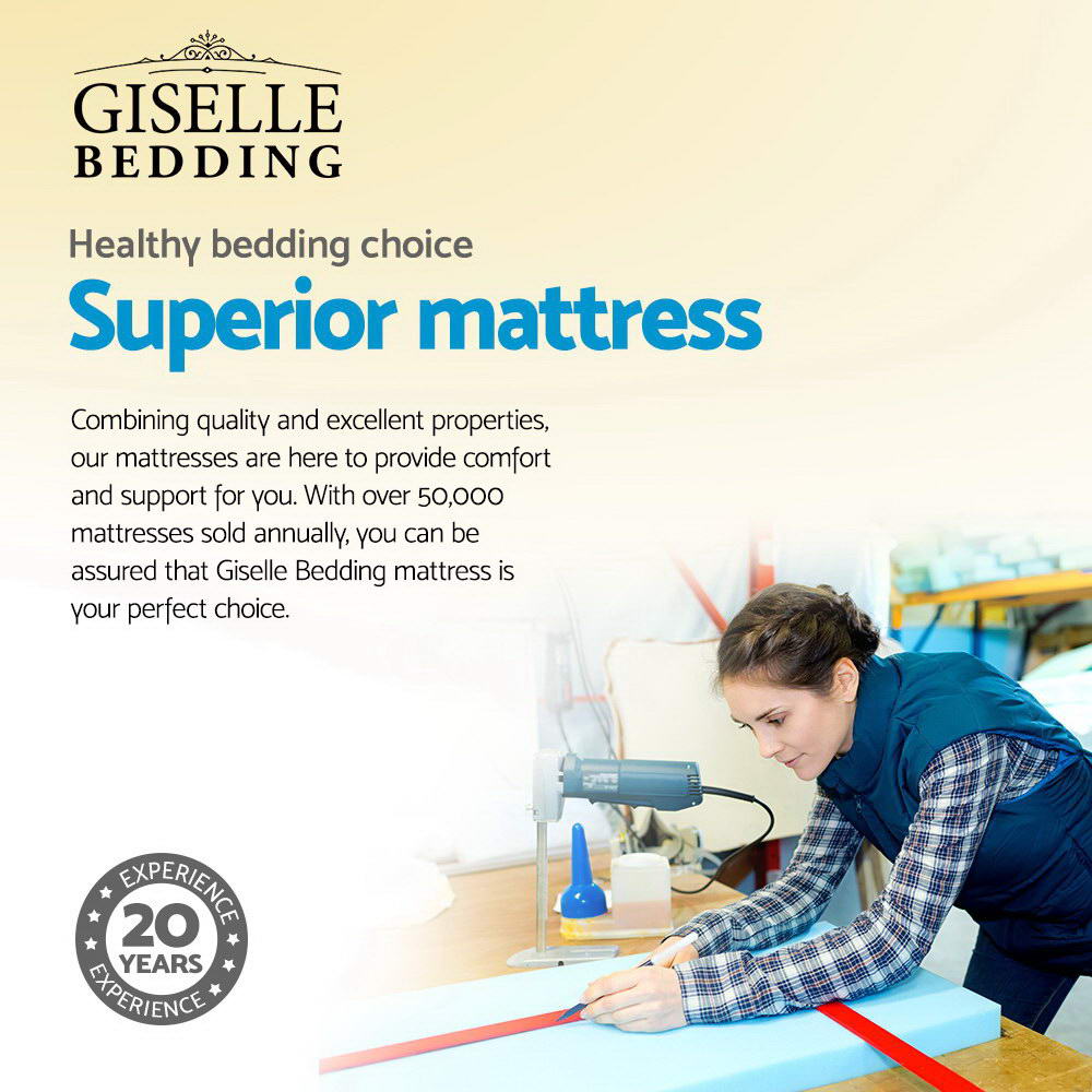 Queen 34cm Mattress Cool Gel Memory Foam by Giselle Bedding