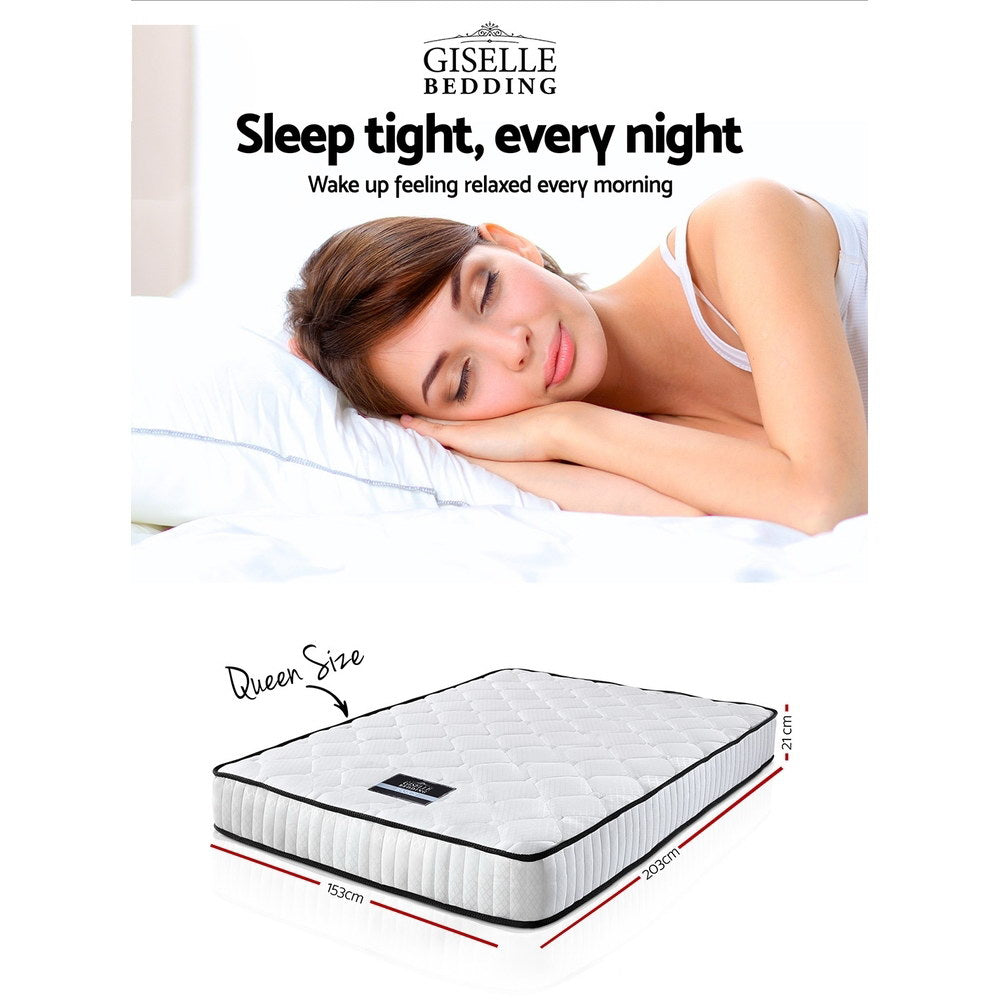 Queen 21cm Mattress Tight Top by Giselle Bedding