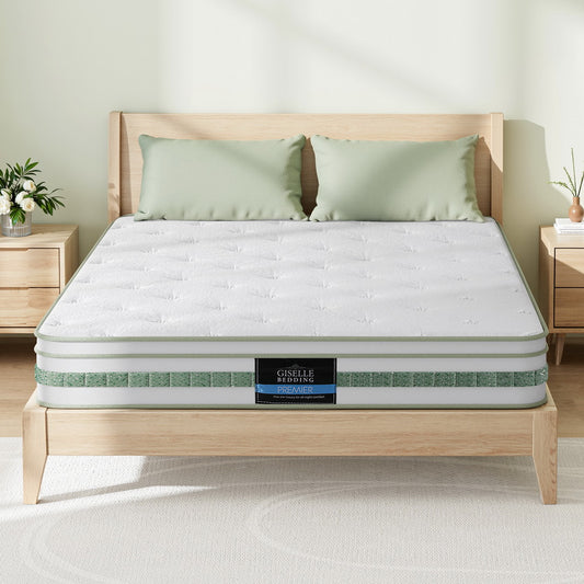 Queen 20cm Mattress Green Tea Mattresses by Giselle Bedding