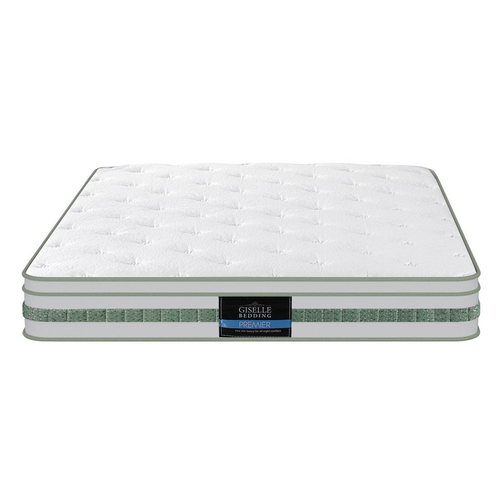 Queen 20cm Mattress Green Tea Mattresses by Giselle Bedding