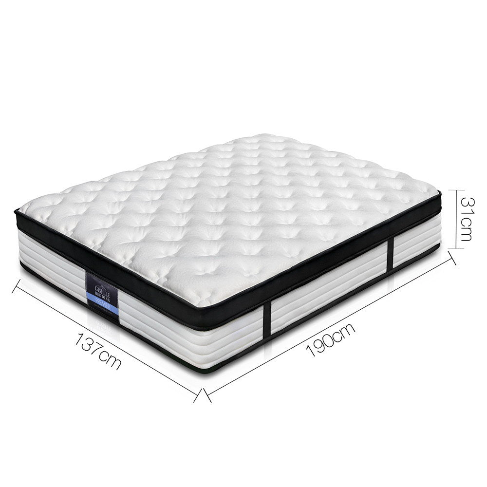 Bedding 31cm Mattress Euro Top Double Giselle