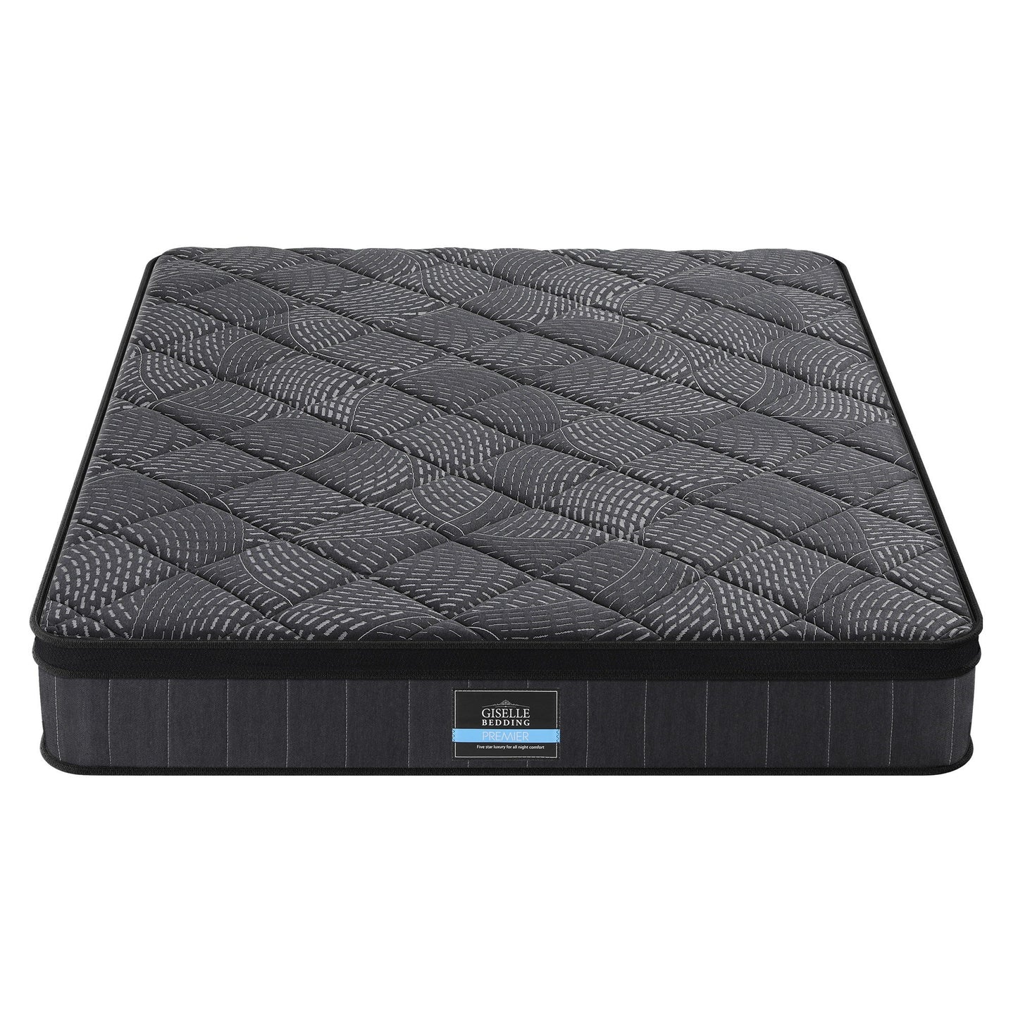 Queen Bedding Mattress 25cm Pocket Spring Latex Euro Top Medium Firm Bed by Giselle Bedding