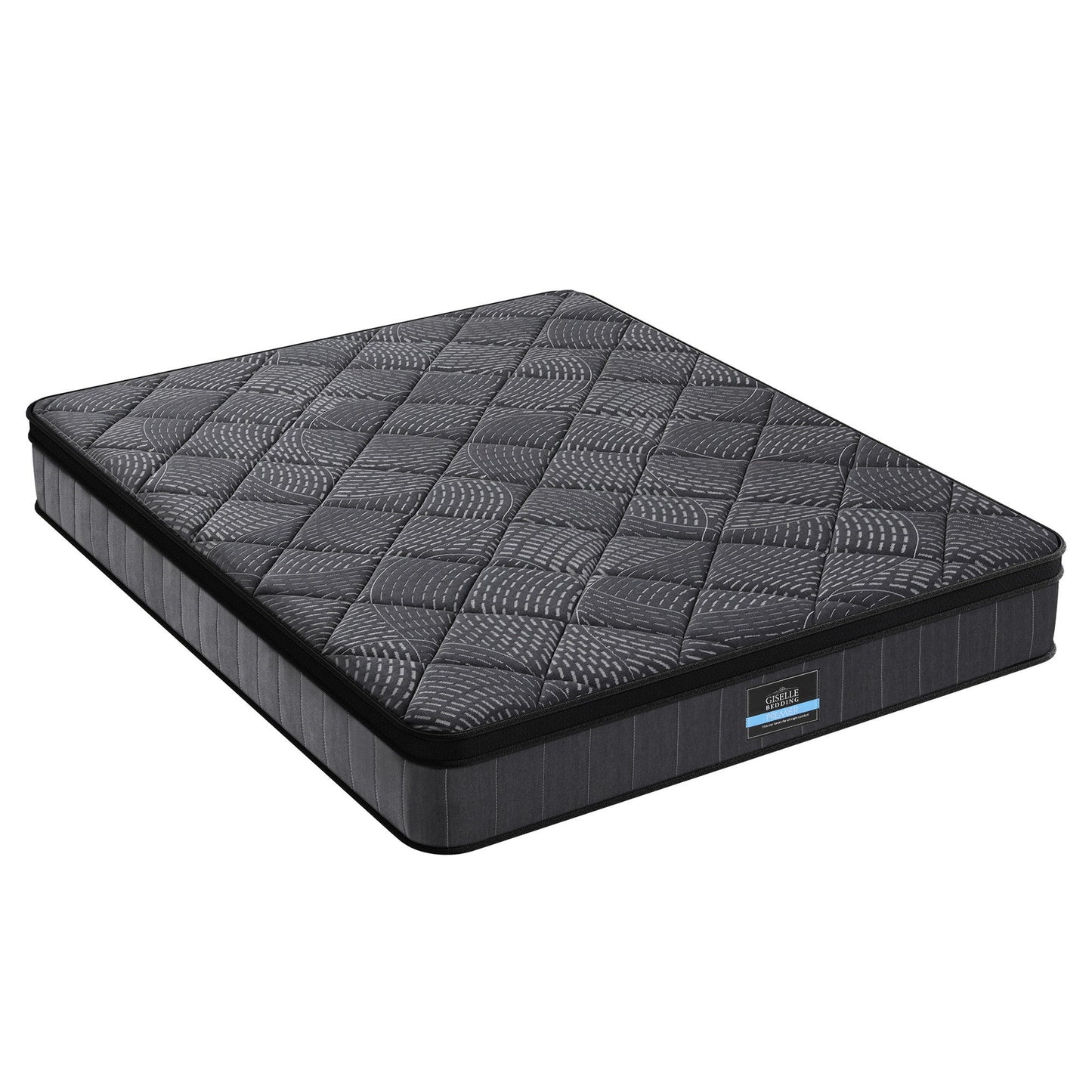 Queen Bedding Mattress 25cm Pocket Spring Latex Euro Top Medium Firm Bed by Giselle Bedding