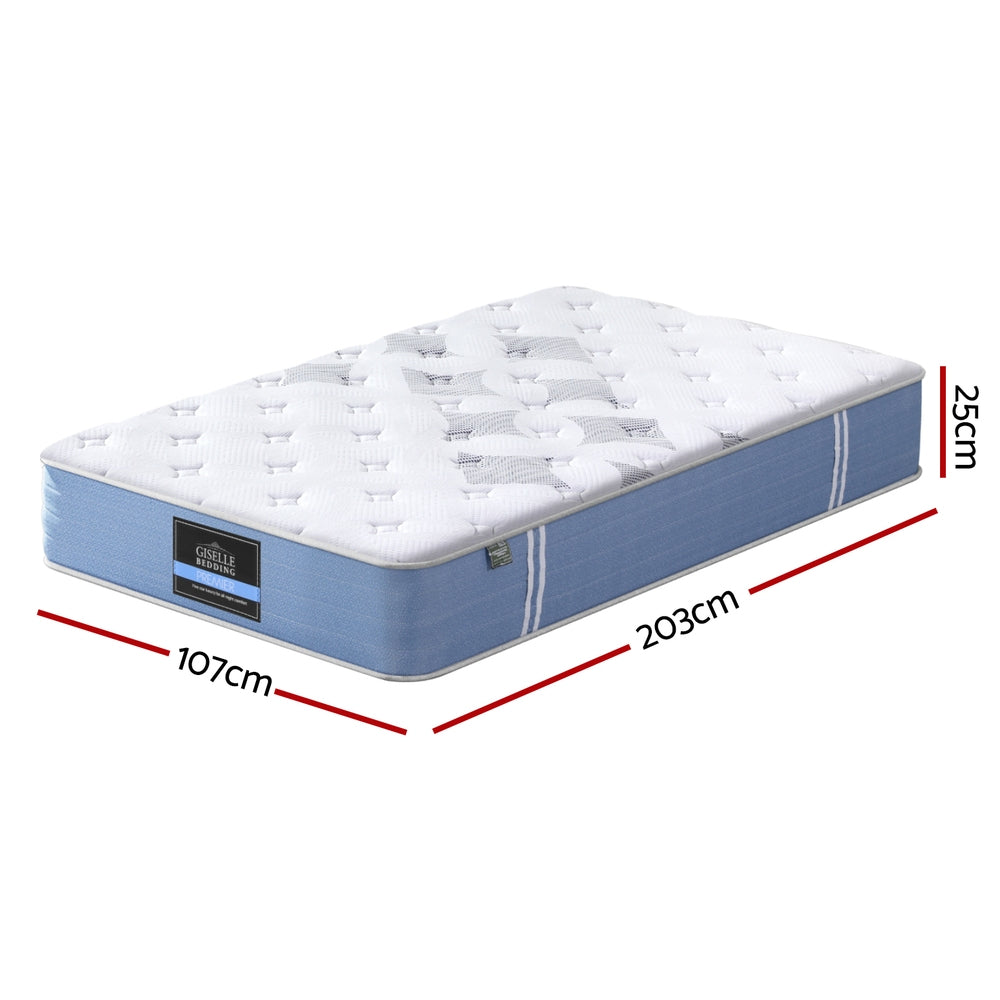 King Single 25cm Giselle Mattress Bed Pocket Spring Mattresses