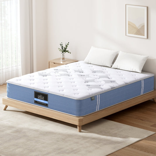 Queen  25cm Mattress Bed Pocket Spring Mattressesby Giselle Bedding