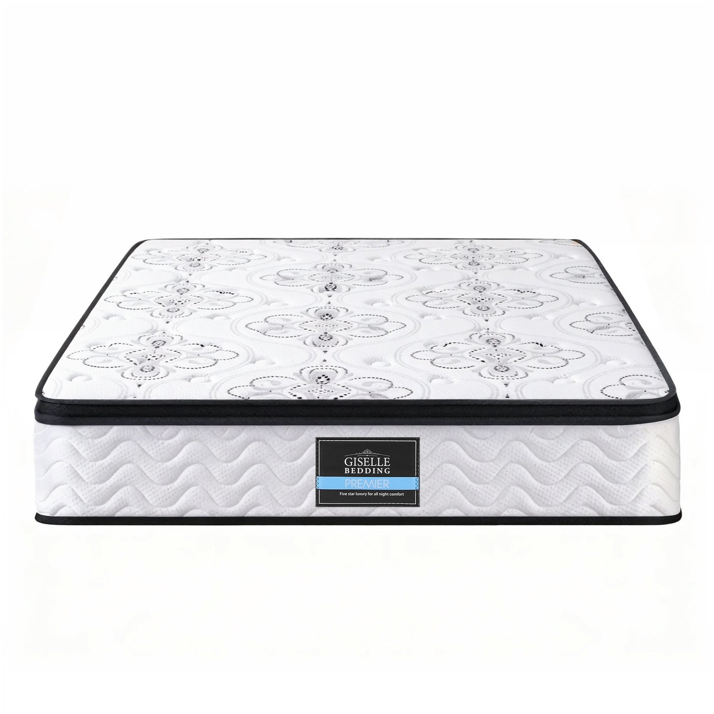 Queen Mattress 30cm Pocket Spring Euro Top Medium Firm Foam by Giselle Bedding
